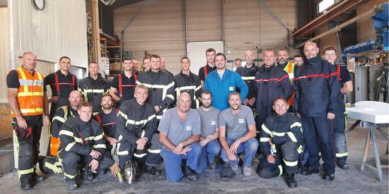 Pompiers en action au Loroux-Bottereau