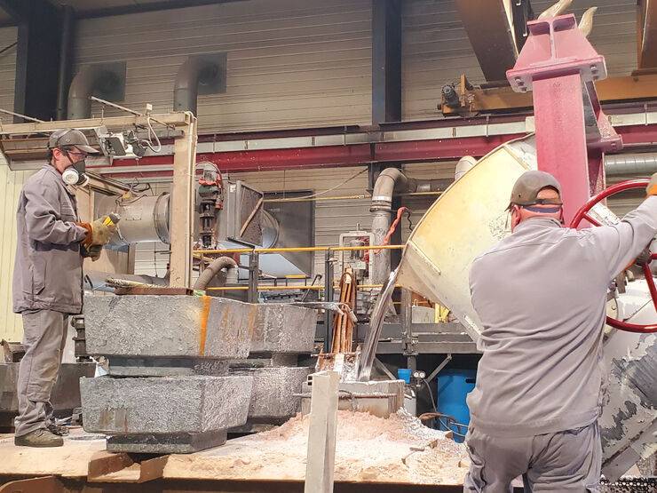 Deux coulées de 20 tonnes !