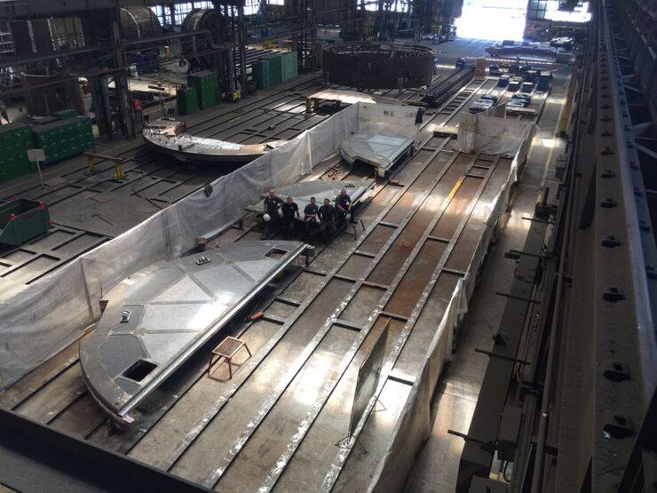 Lead plates and shots for nuclear lifting beams