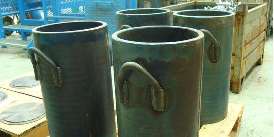 Caisses en plomb pour le démantèlement