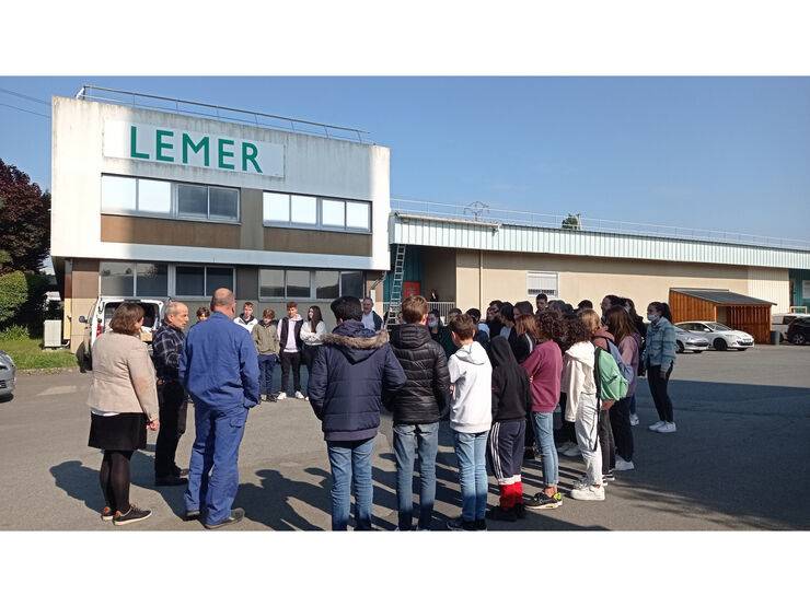 Visite des collégiens à la Fonderie LEMER