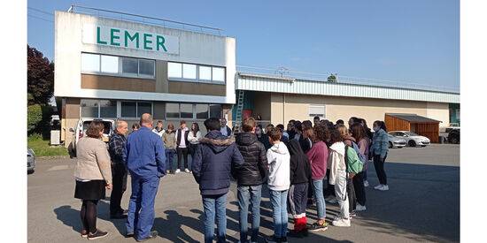 Visit of the college students to the LEMER Foundry