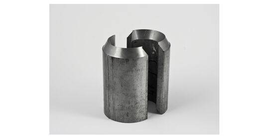 Half-shells with chevrons